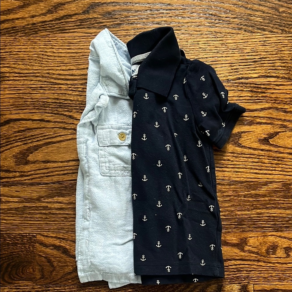 Nautical Navy Kids Polo Shirt